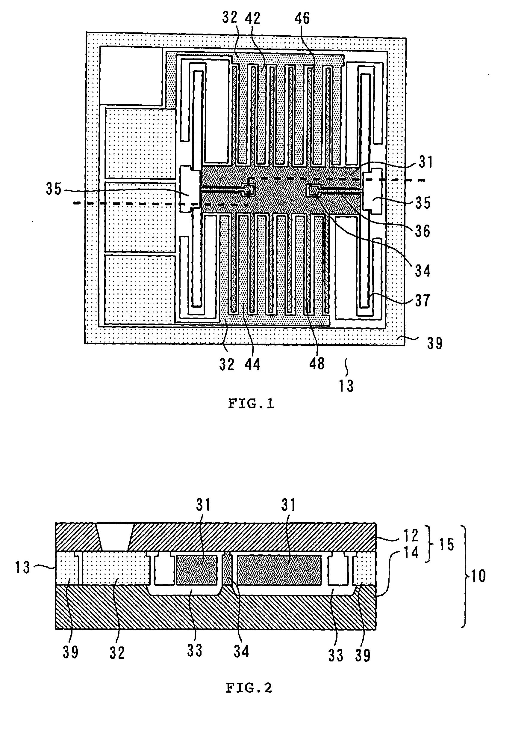 Capacitive acceleration sensor