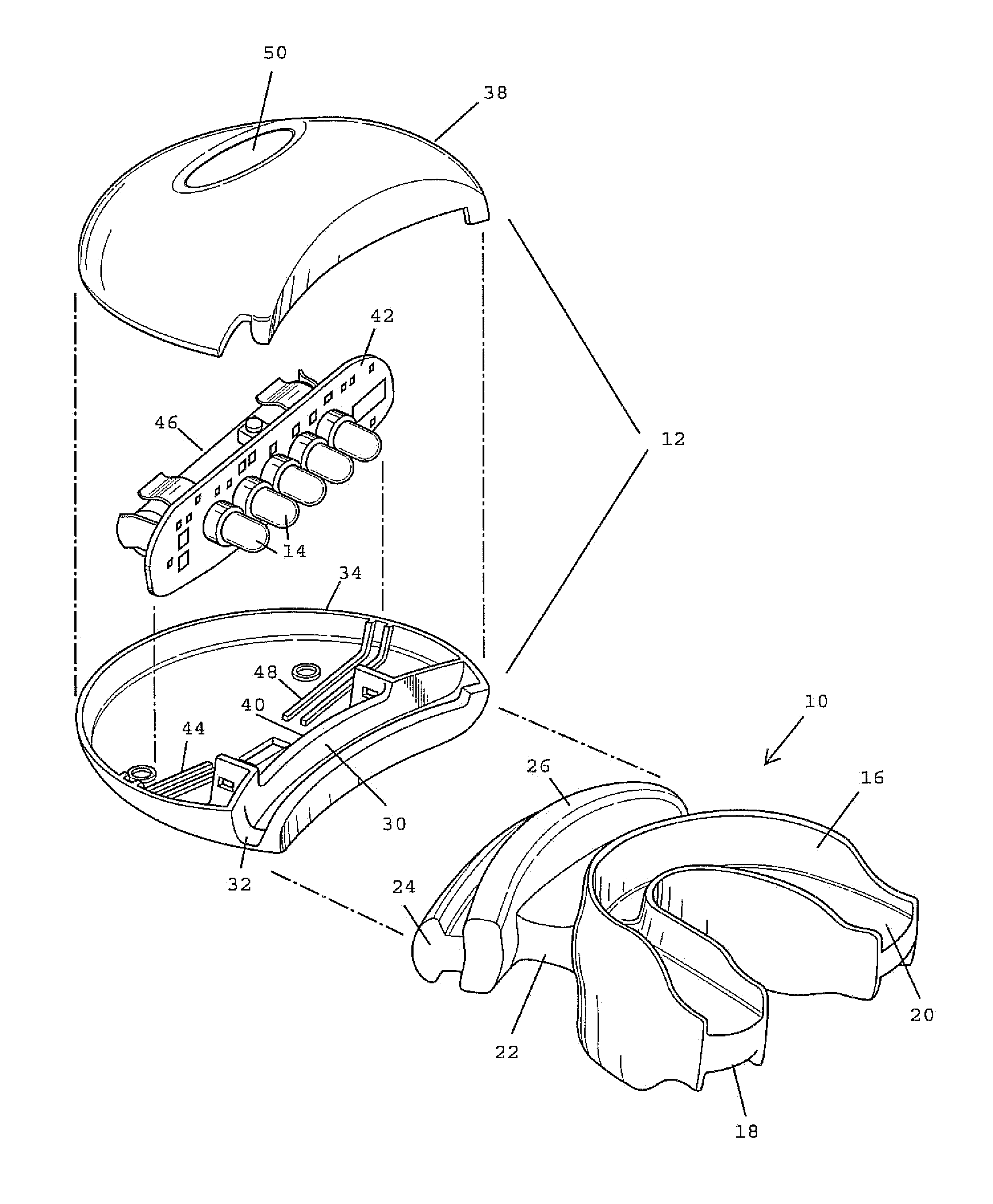 Method and apparatus for whitening teeth