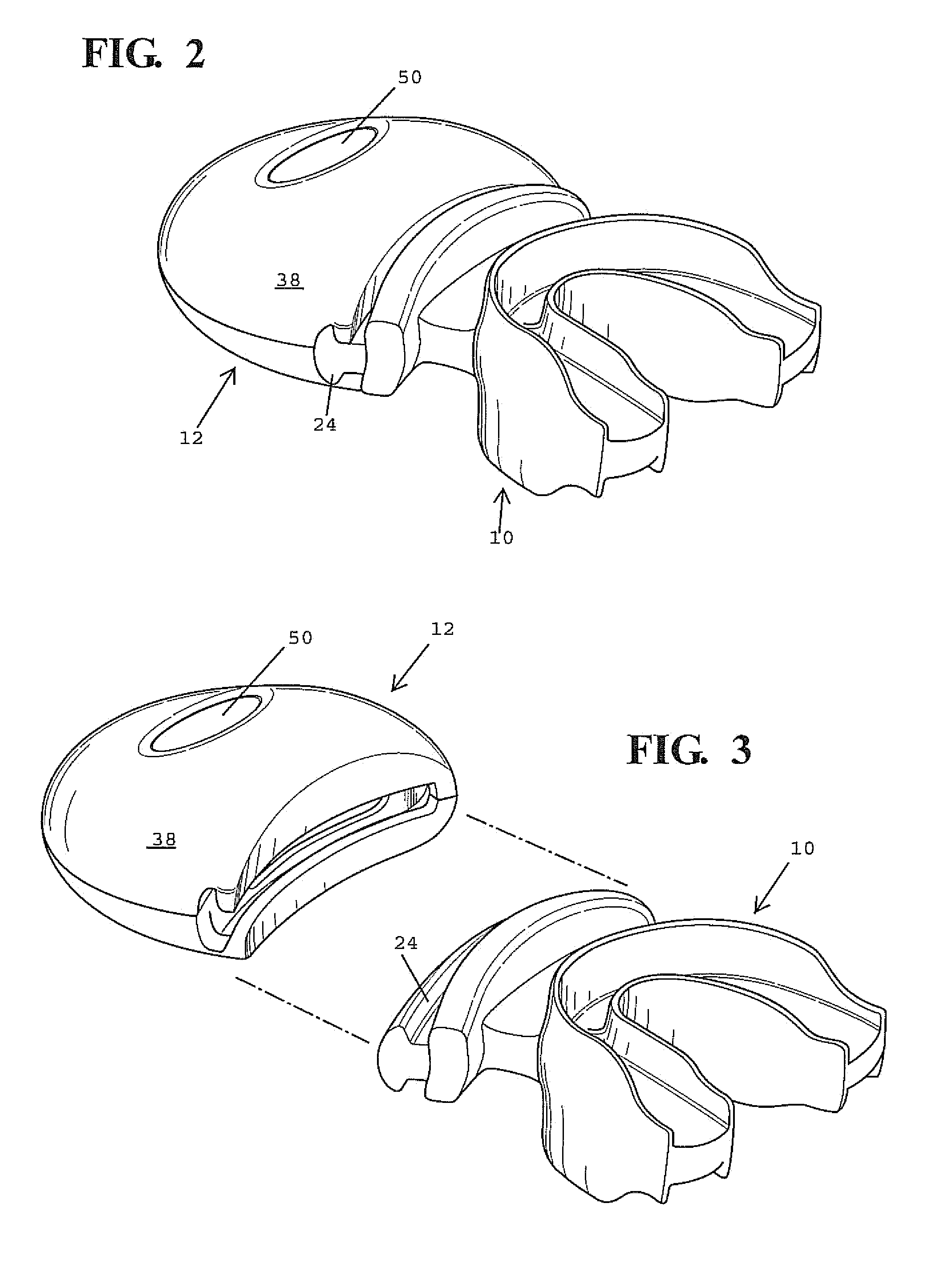 Method and apparatus for whitening teeth