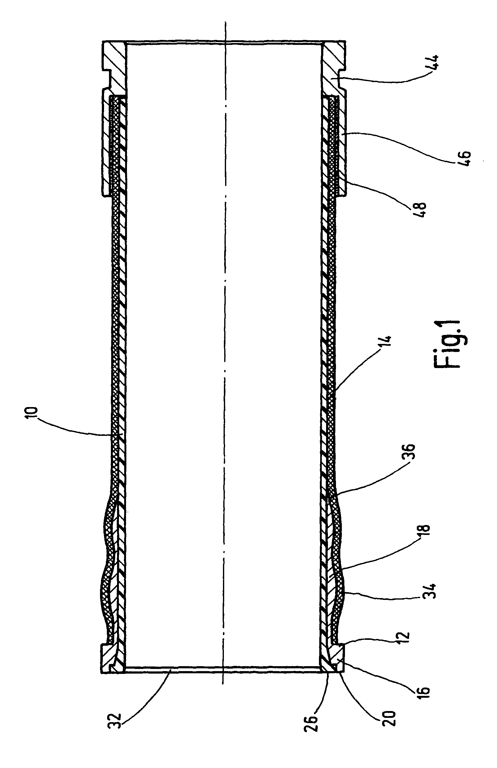 Tube for transporting high-viscosity materials