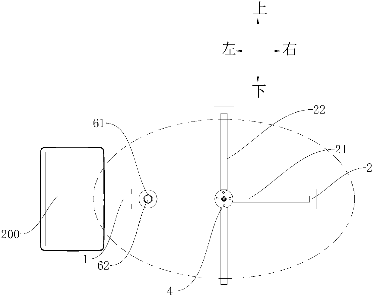 Rotating mechanism and mounting assembly of display terminal and vehicle