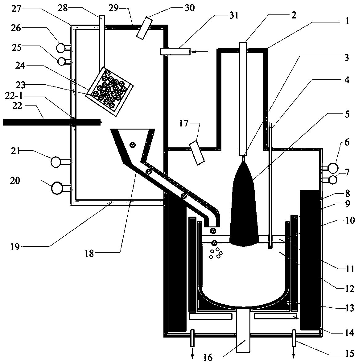 Method for preparing indium phosphide crystals by utilizing indium-phosphorus mixture