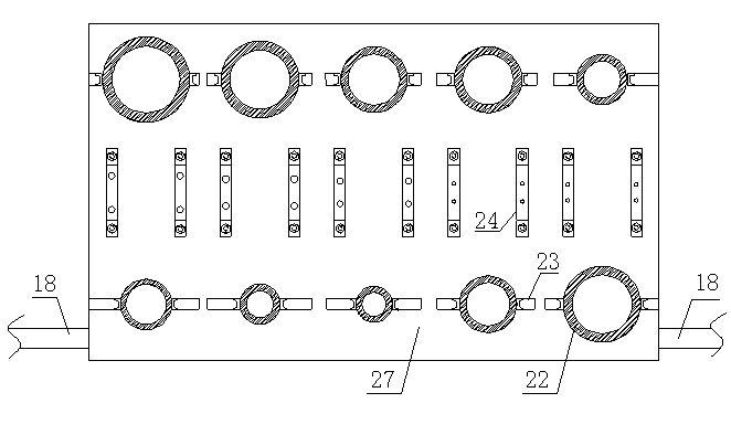 Quick prefabrication device for slab continuous caster pipeline