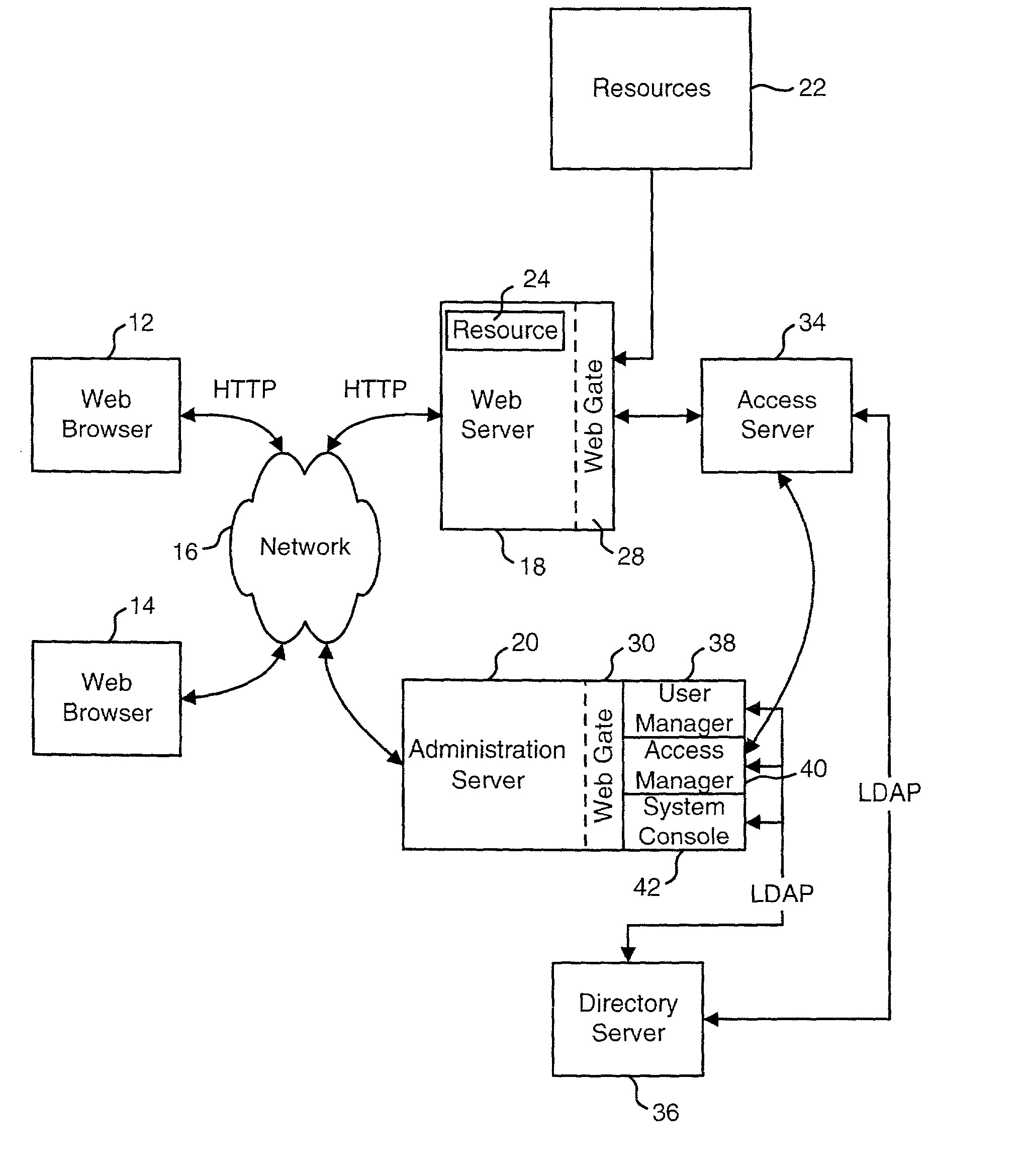 Providing data to applications from an access system