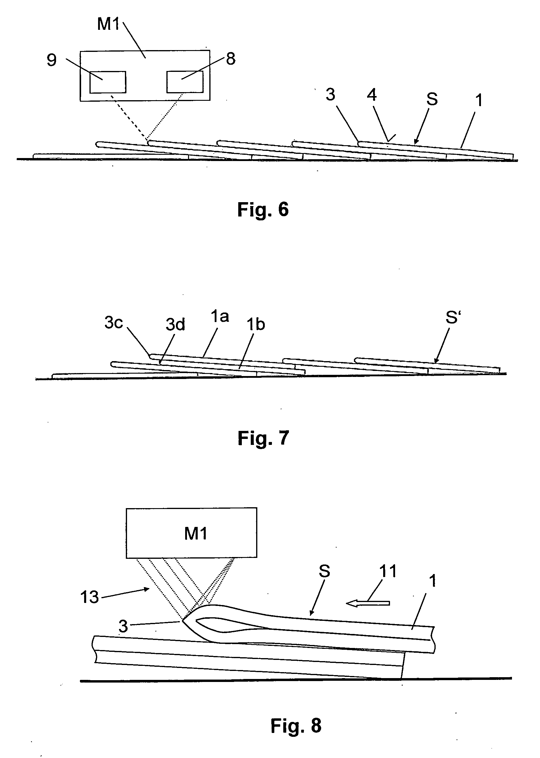 Device for counting printed products of an imbricated stream of products