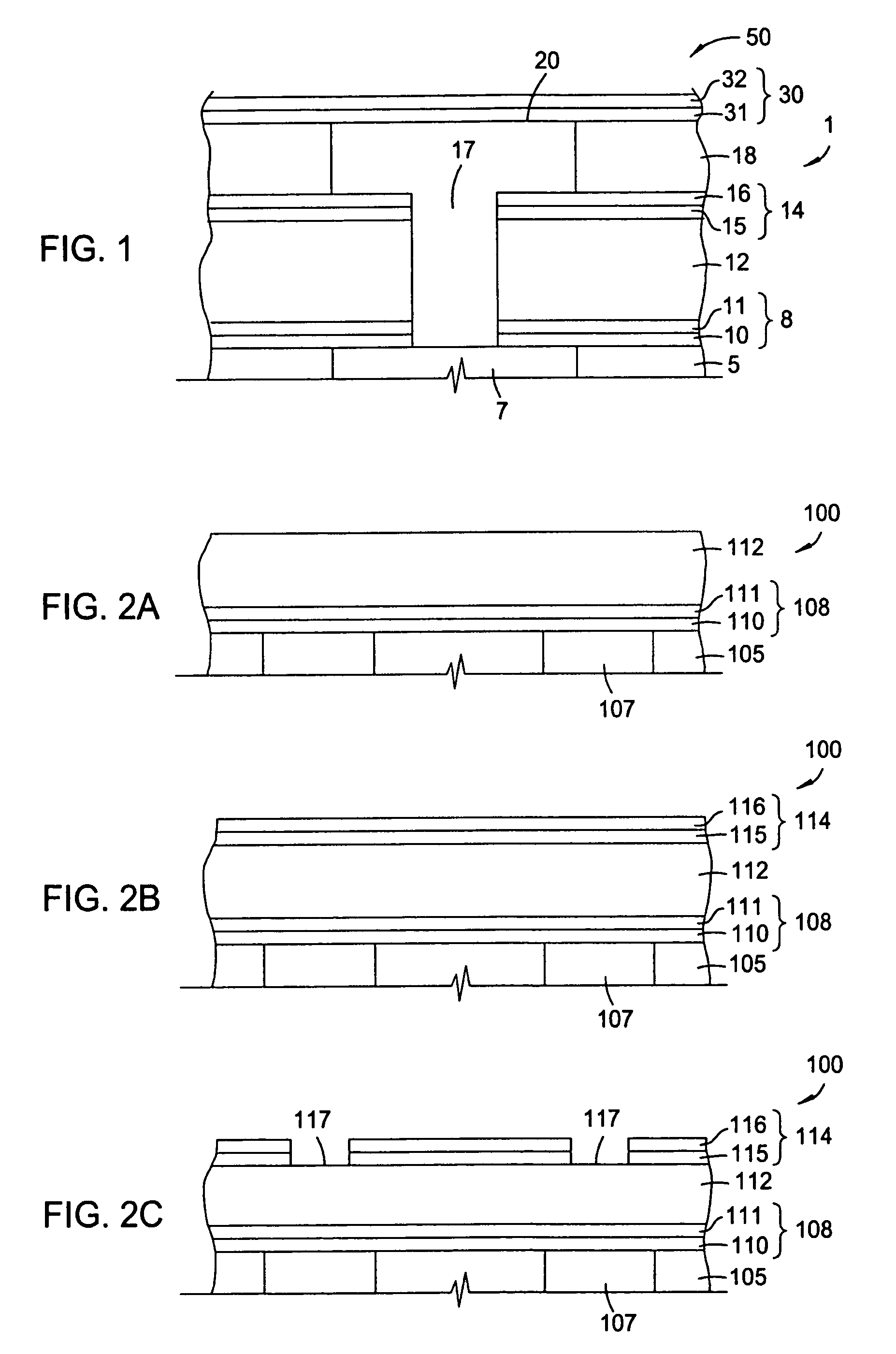 Bi-layer approach for a hermetic low dielectric constant layer for barrier applications