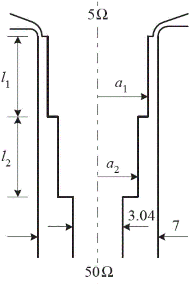 Transverse electromagnetic wave cell impedance matching method and device