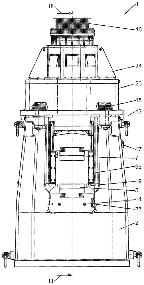 Hammer head and forging hammer