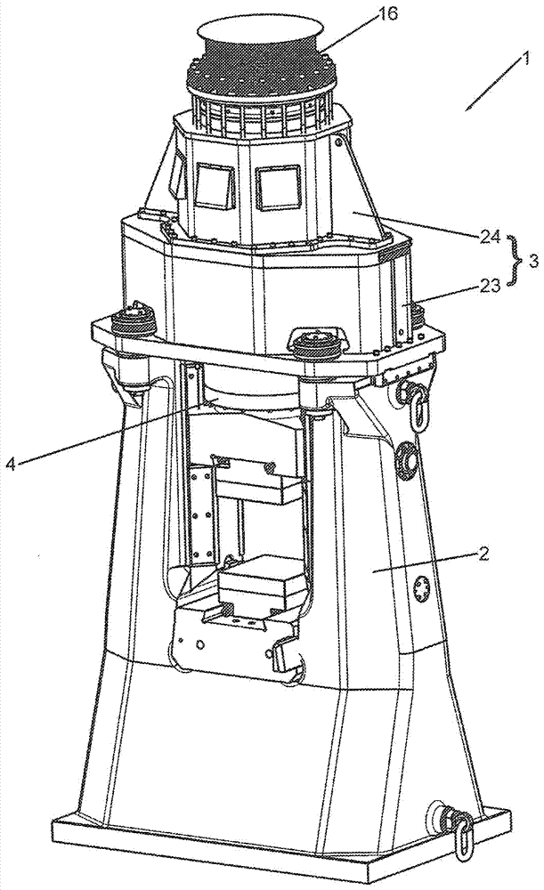 Hammer head and forging hammer