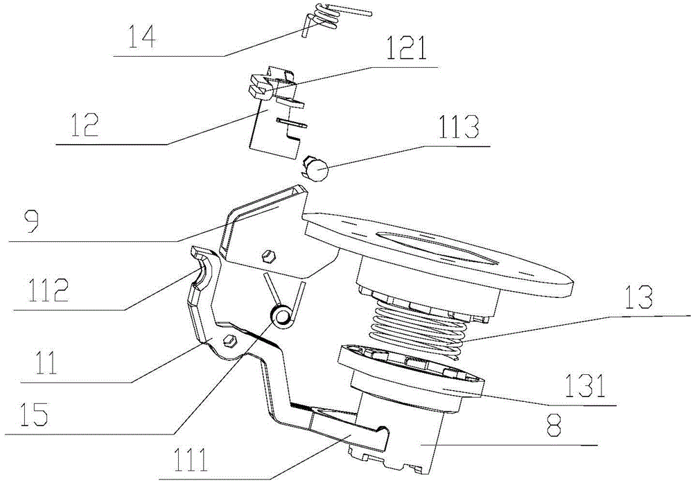 Efficient variable frequency motor speed reduction and clutch device and washing machine