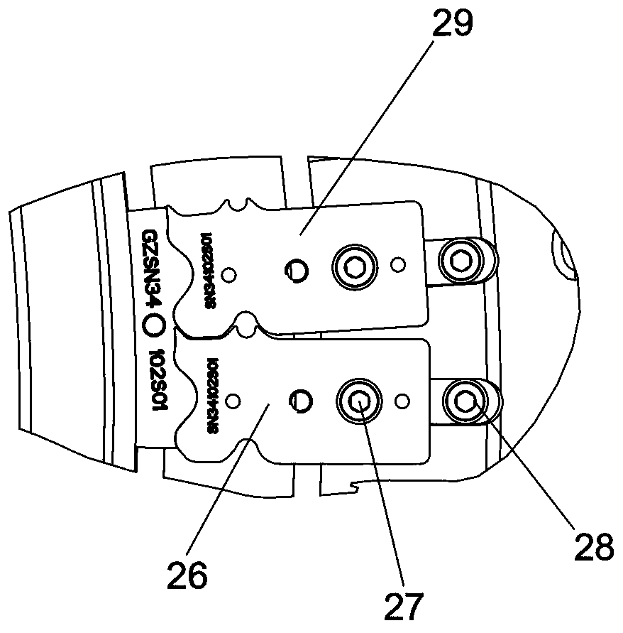 Triangle adjustment tooling and adjustment method for sinker of circular knitting machine