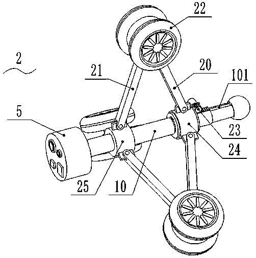 A pipe cleaning robot