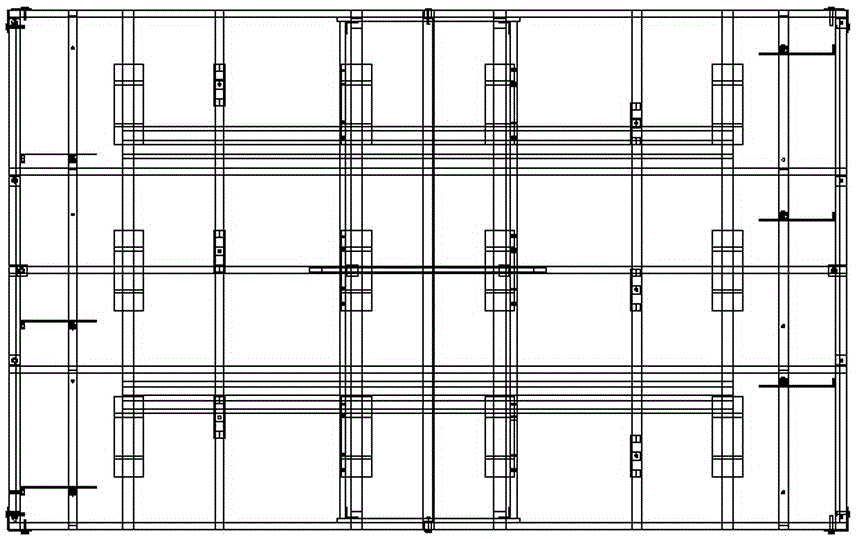 Car side wall CKD packaging structure