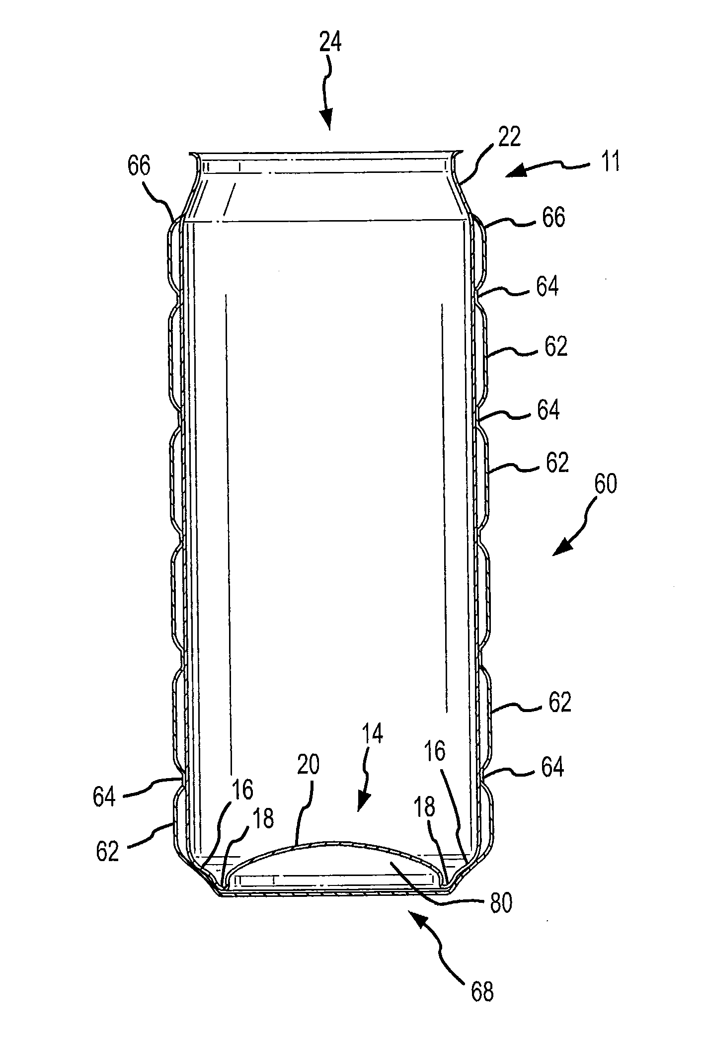 Double walled beverage container and method of making same