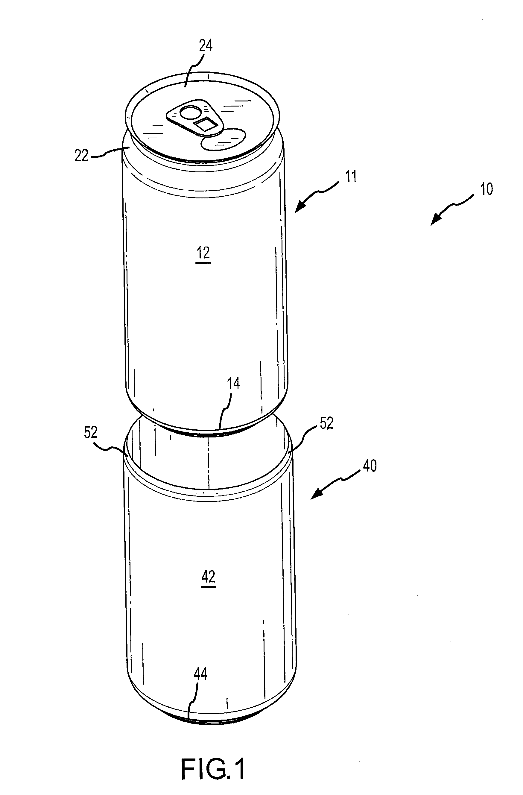 Double walled beverage container and method of making same