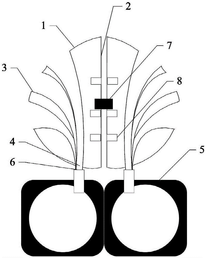 Pest catching device special for catching forest pests