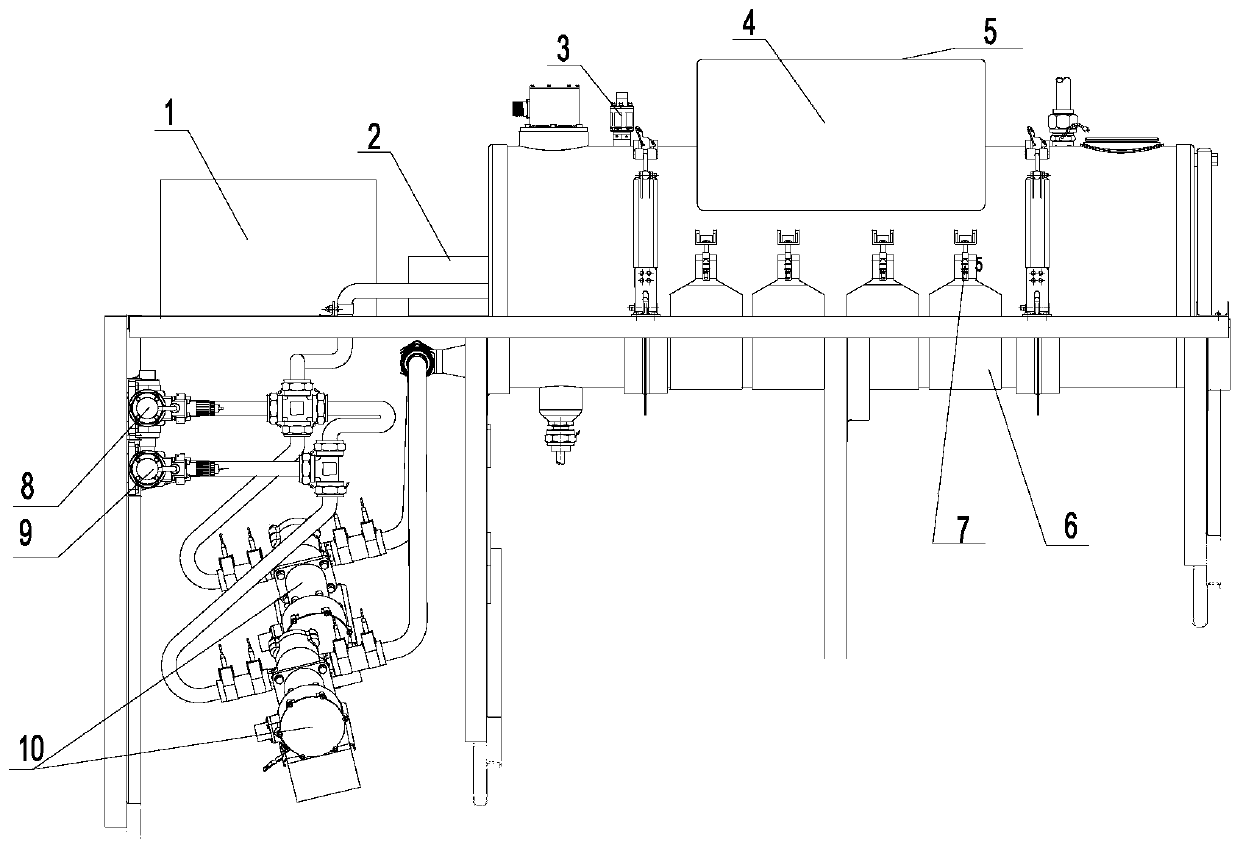 Temperature control device of airplane auxiliary lubricating oil system