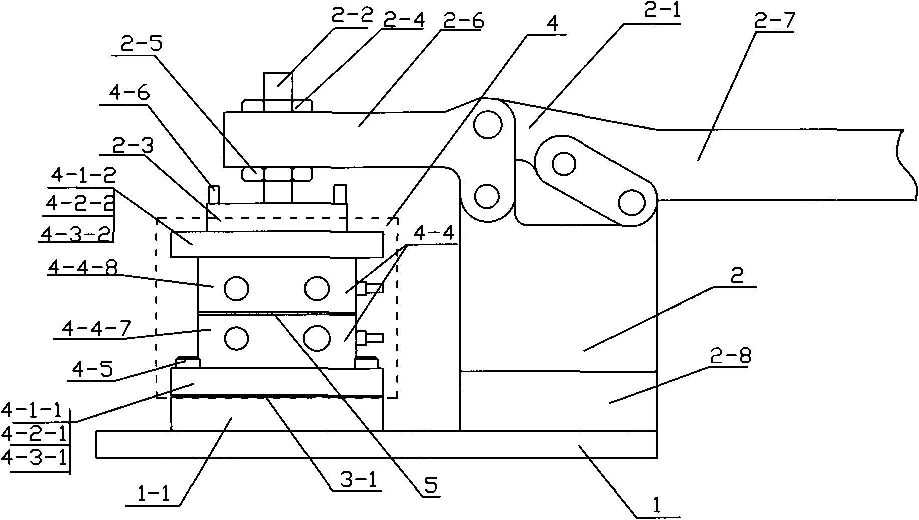 Single-cell assembly and test tool of fuel cell