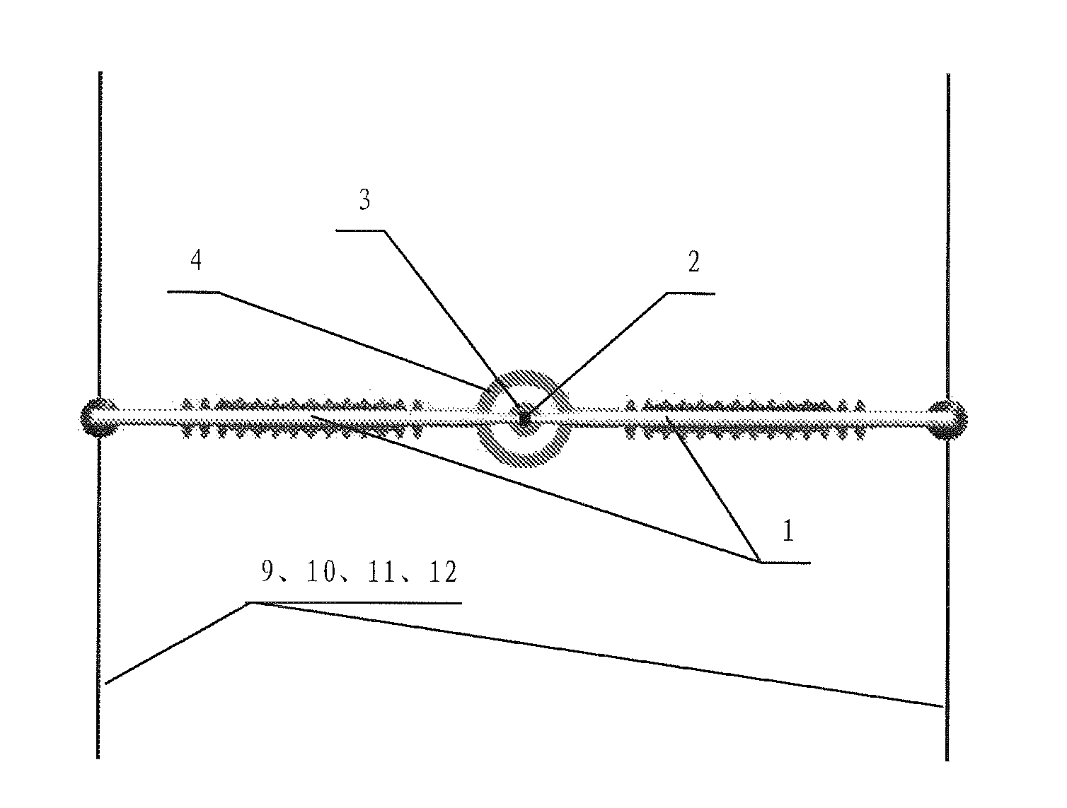 Method for Vertically Grounding and Leading Down from Center of Composite Pole Tower and Pole Tower Thereof