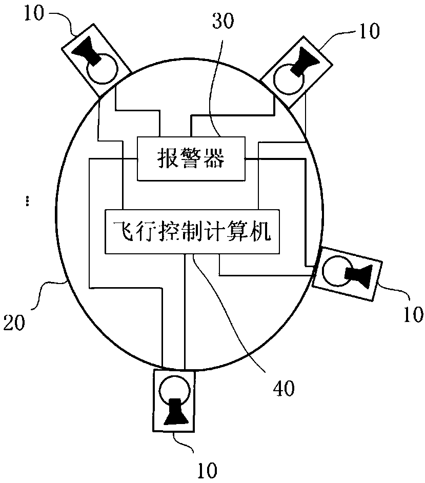 A kind of helicopter anti-collision warning system and method