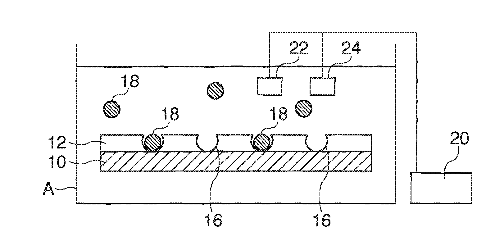 Method for detecting or asssaying target material, and electrode substrate, device, and kit used for the same