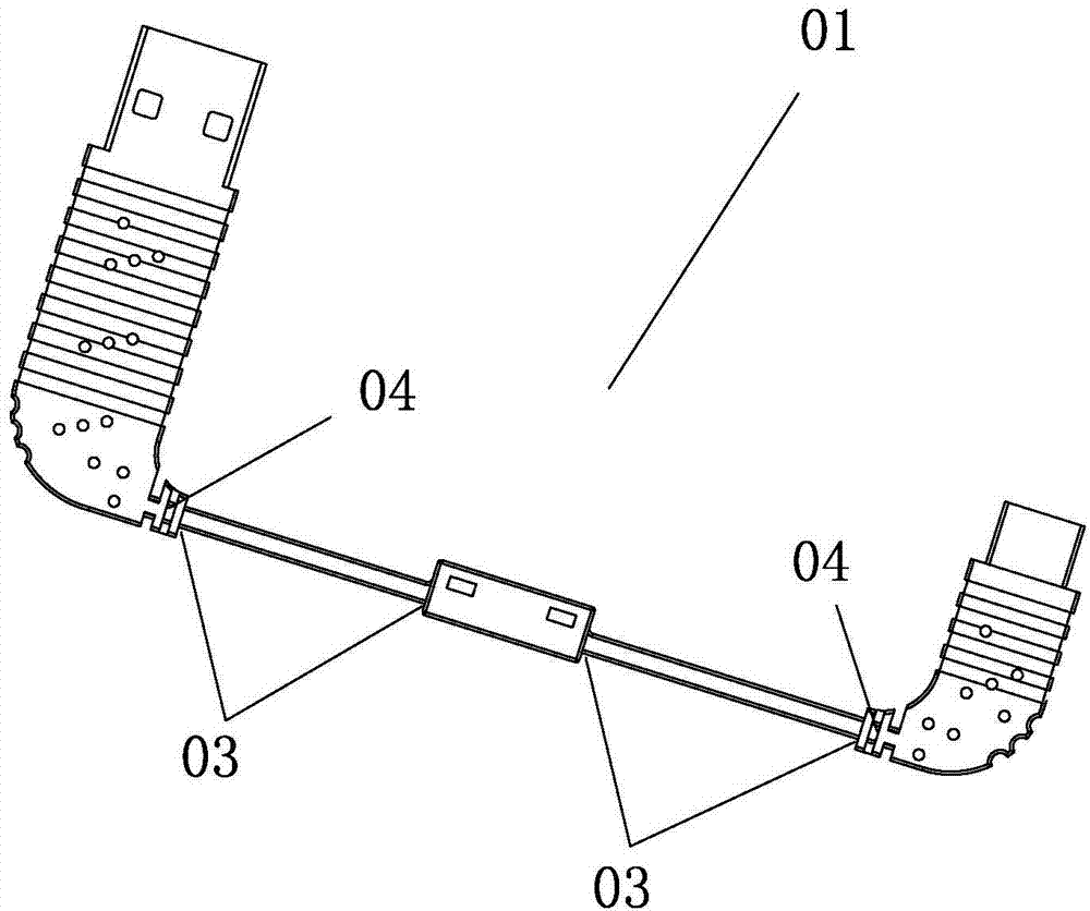 Manufacturing method for USB series change-over offline