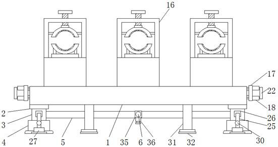 Automobile cooling liquid pipeline arranging device