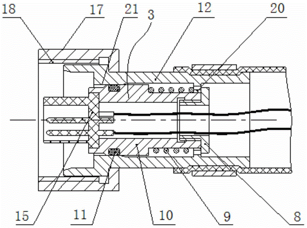 Deep-sea oil-filled cable quick butt-joint device