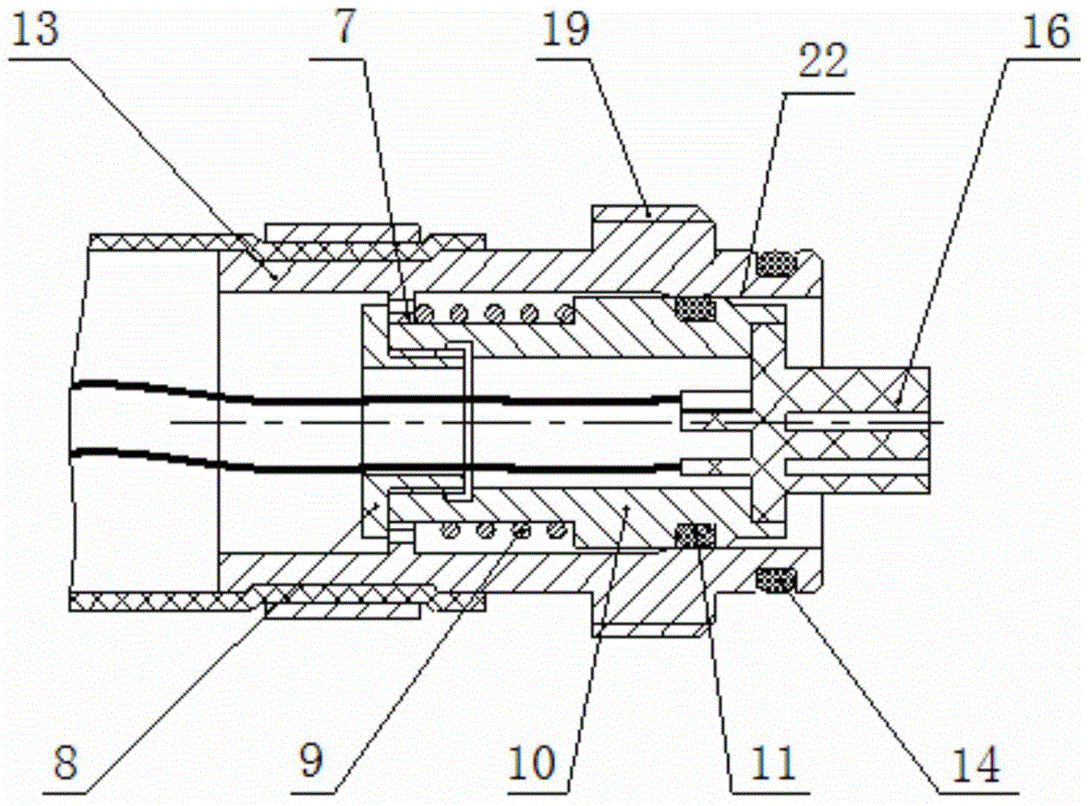 Deep-sea oil-filled cable quick butt-joint device