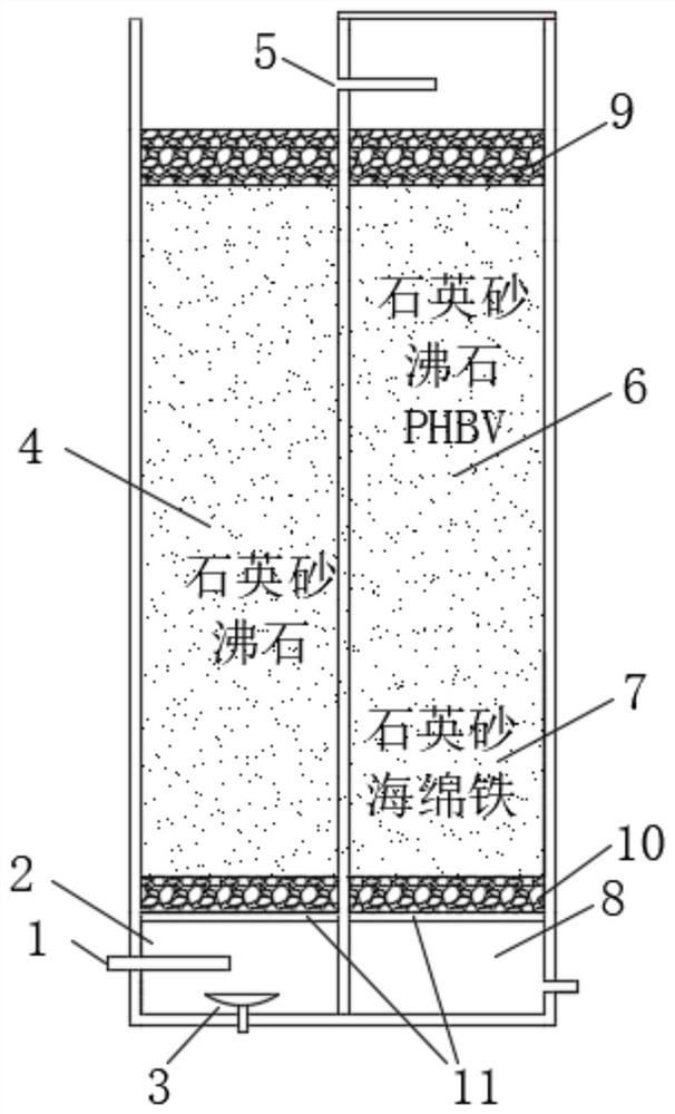 Intermittent aeration aerobic/anoxic (O/A) type artificial rapid infiltration device