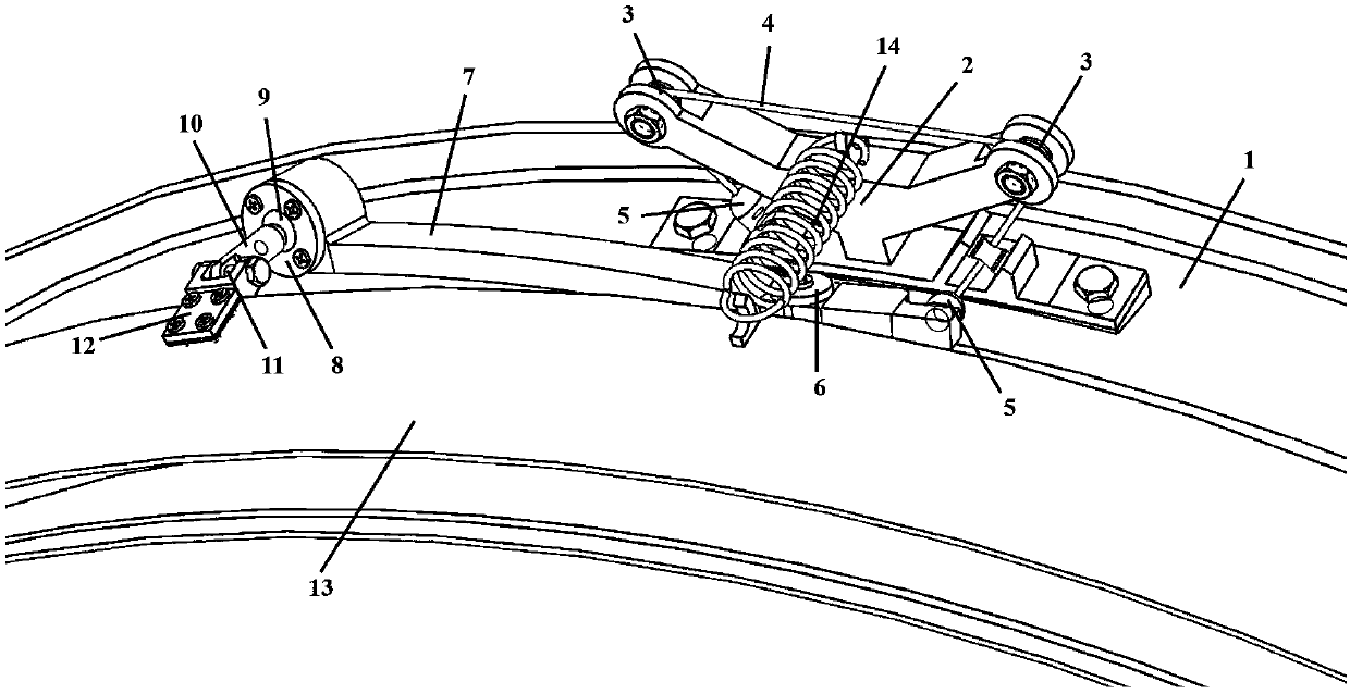 Memory-alloy driving front ducted ejector of variable-cycle engine adjustable mechanism