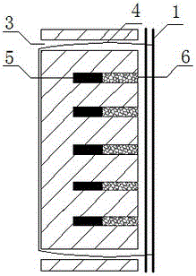 Detonation protection device for shear wall