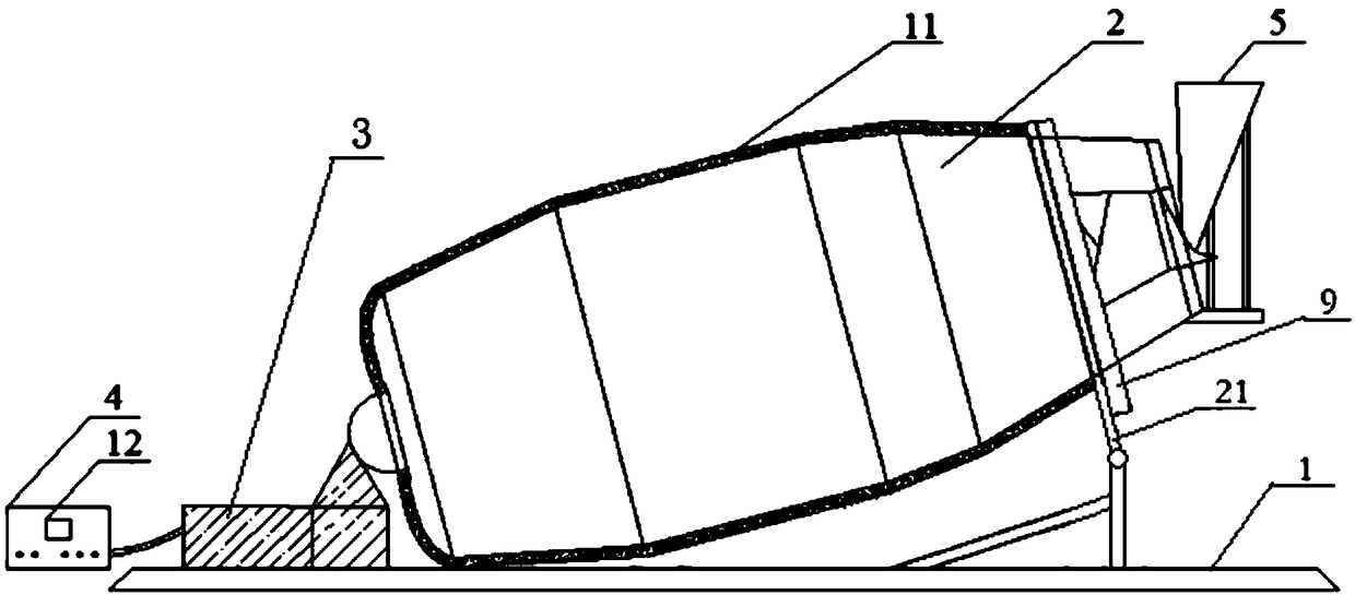 Cement stirring machine and feeding and discharging method thereof