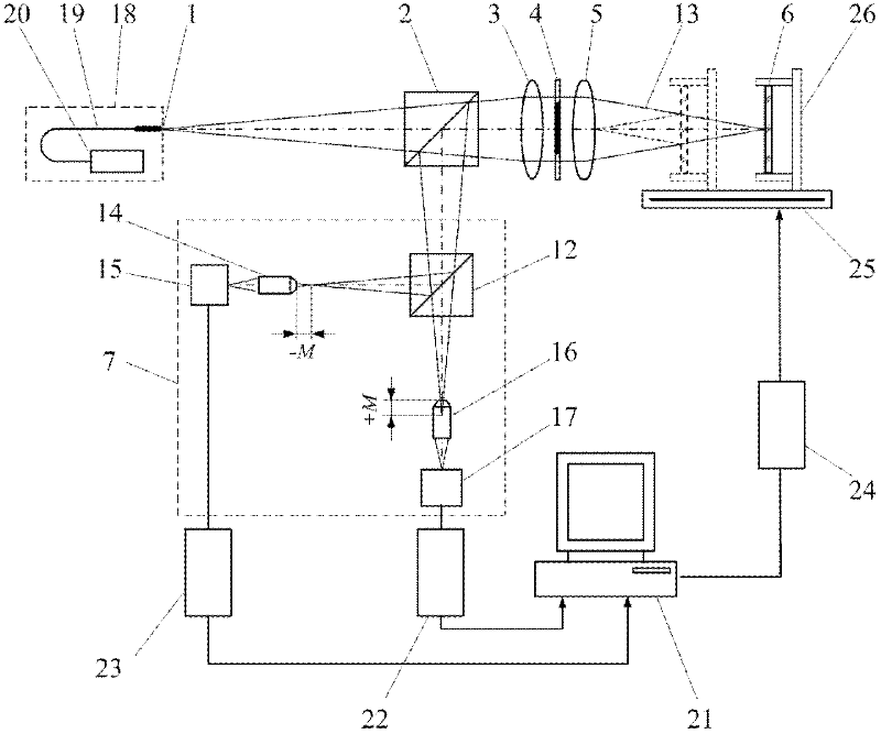 Method for measuring focal length of reflection type differential confocal lens