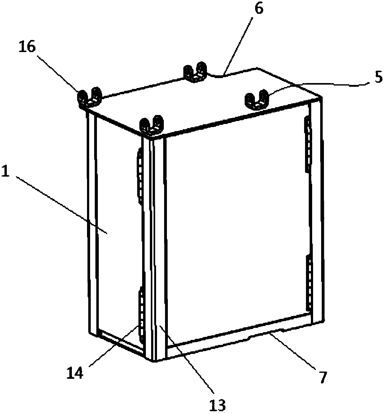 A three-proof support structure and vehicle