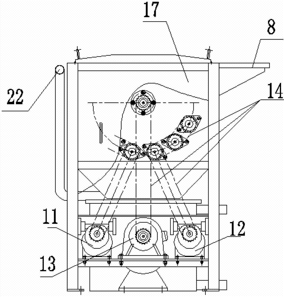 Rhizomes material cleaning machine