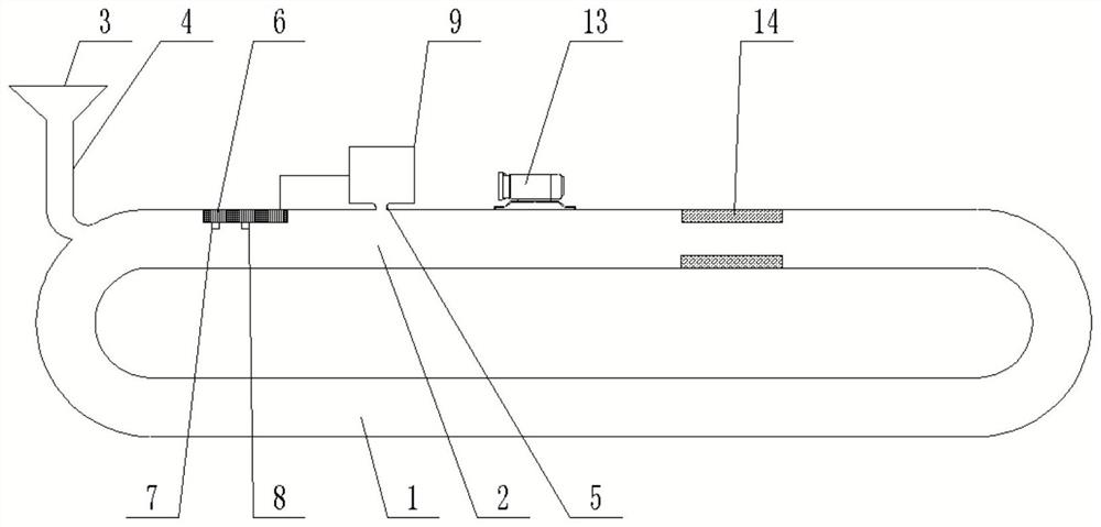 Cold state simulation device for coking process of heating surface of incinerator