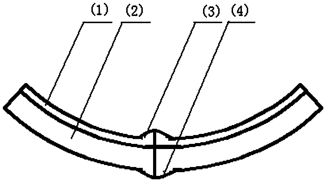 Process for production of double-metal metallurgical composite tube through high frequency resistance welding method and composite tube