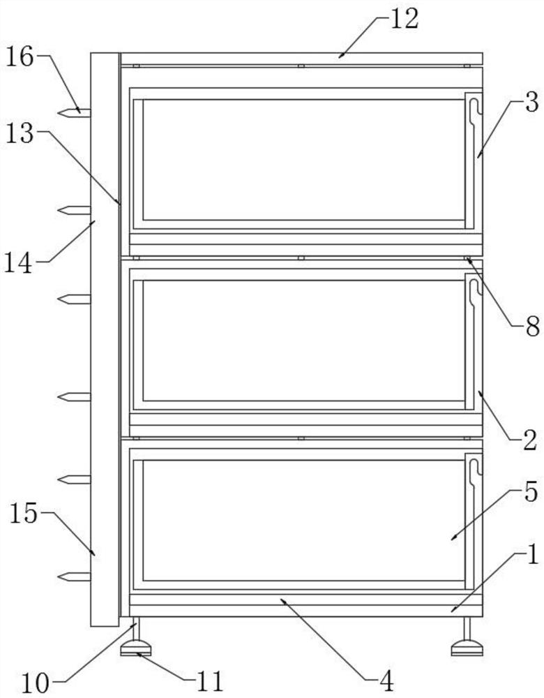 Wall-ground dual-purpose sliding cabinet basket storage rack