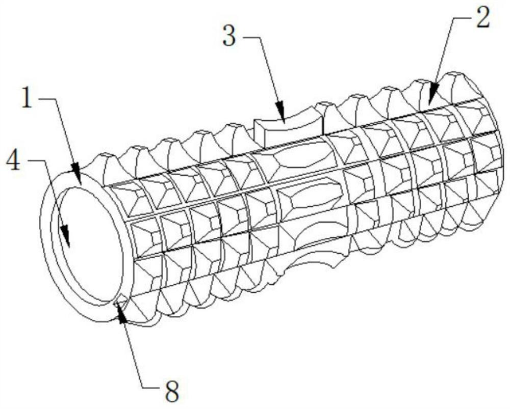 Light-emitting foam shaft