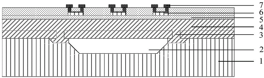 MEMS pressure sensor chip based on SOI technology and manufacturing method thereof