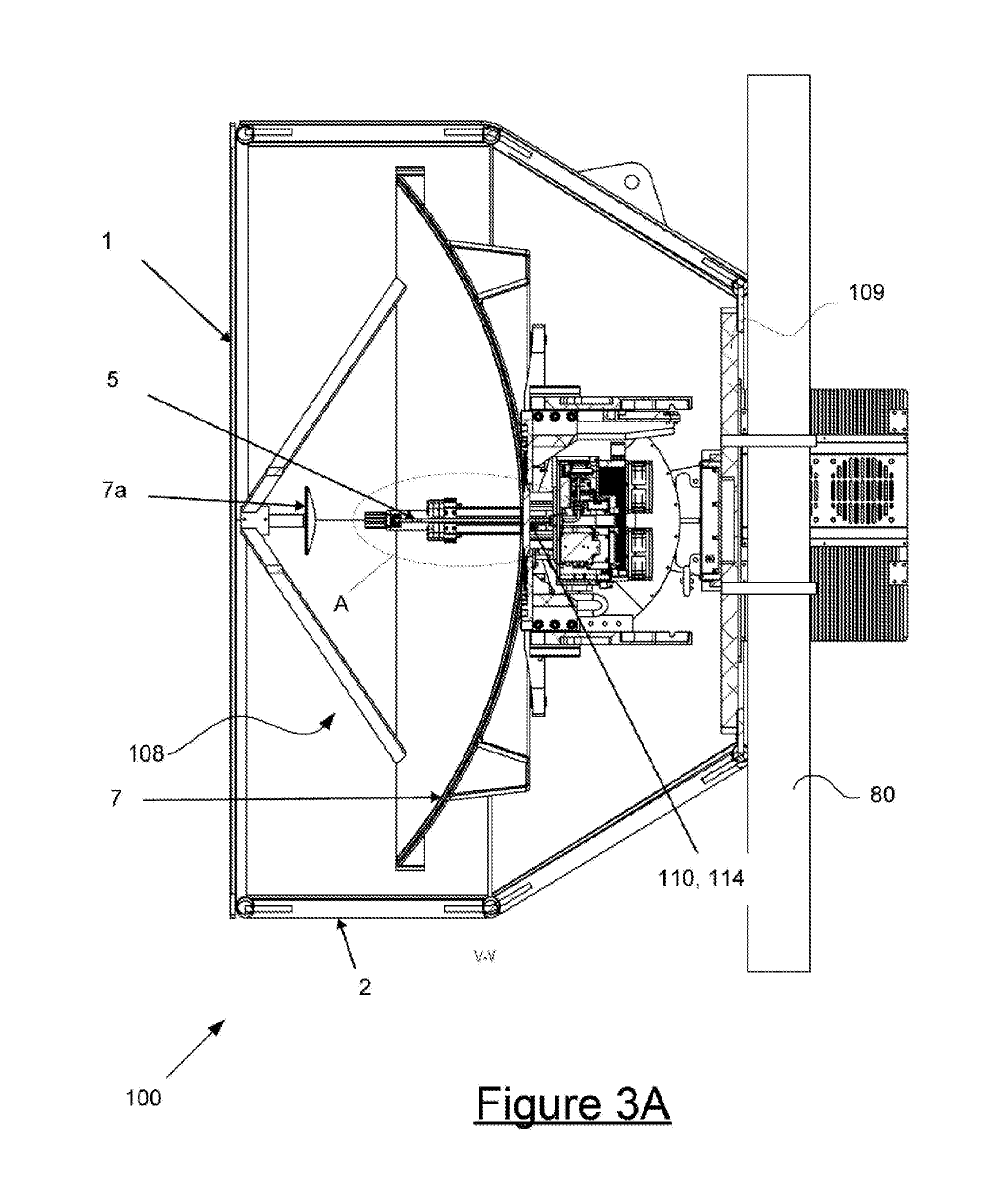 A stabilized platform for a wireless communication link