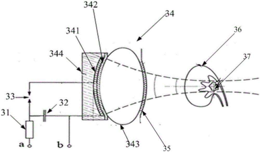 Extracorporeal shock wave lithotripter and charging and discharging circuit for extracorporeal shock wave lithotripter