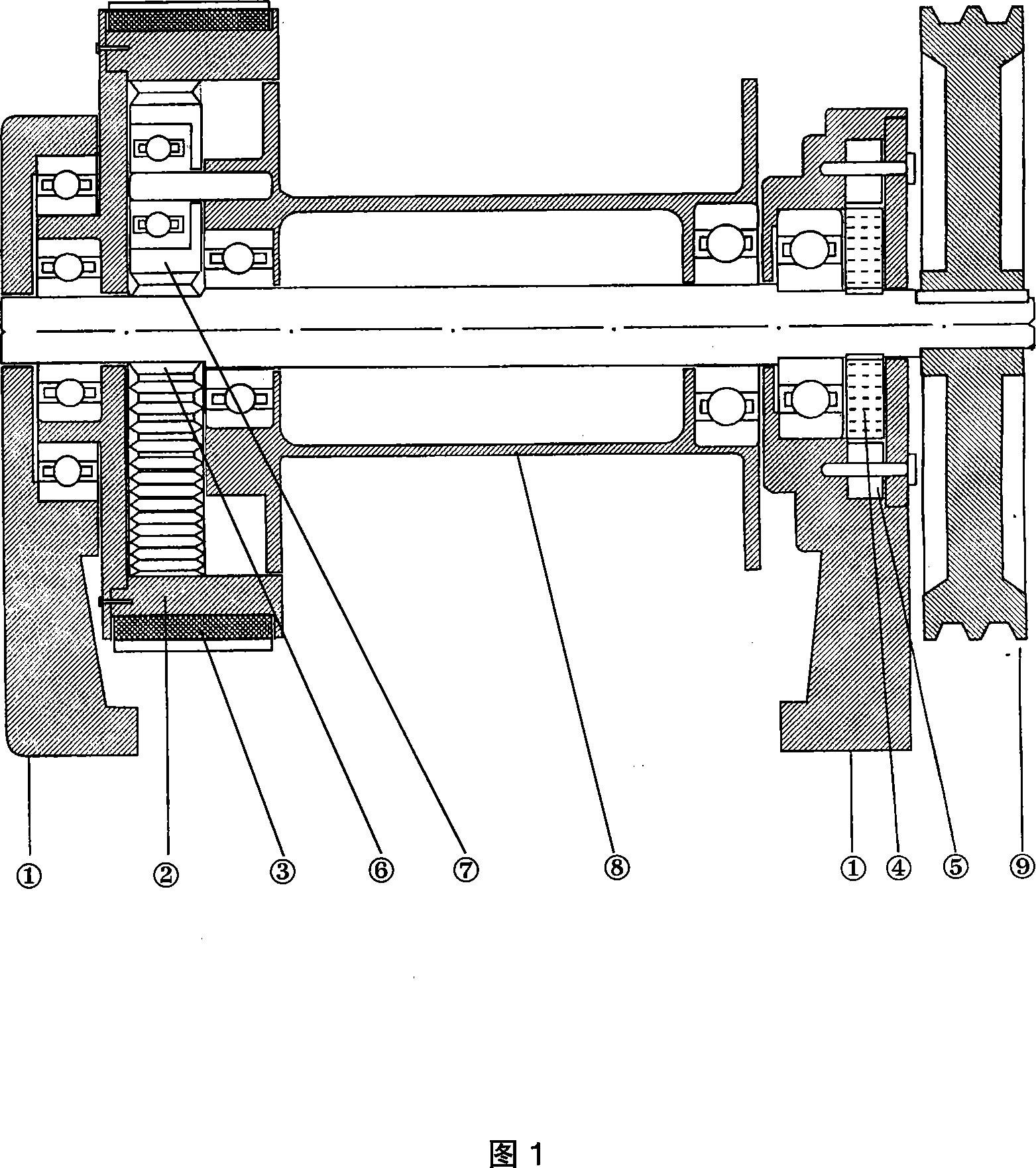 Planetary clutch type self-control winding machine