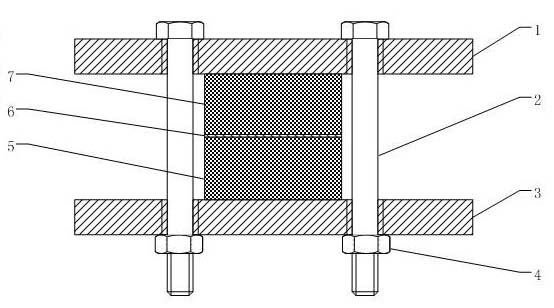 Method for welding foamed aluminum material by transient liquid phase diffusion