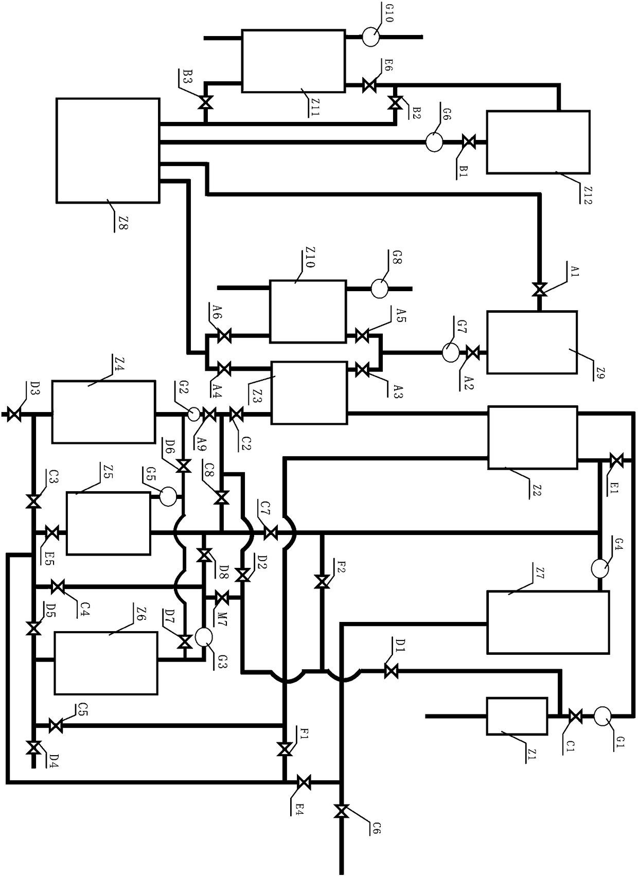 Heat energy reutilization process of freezing filter unit