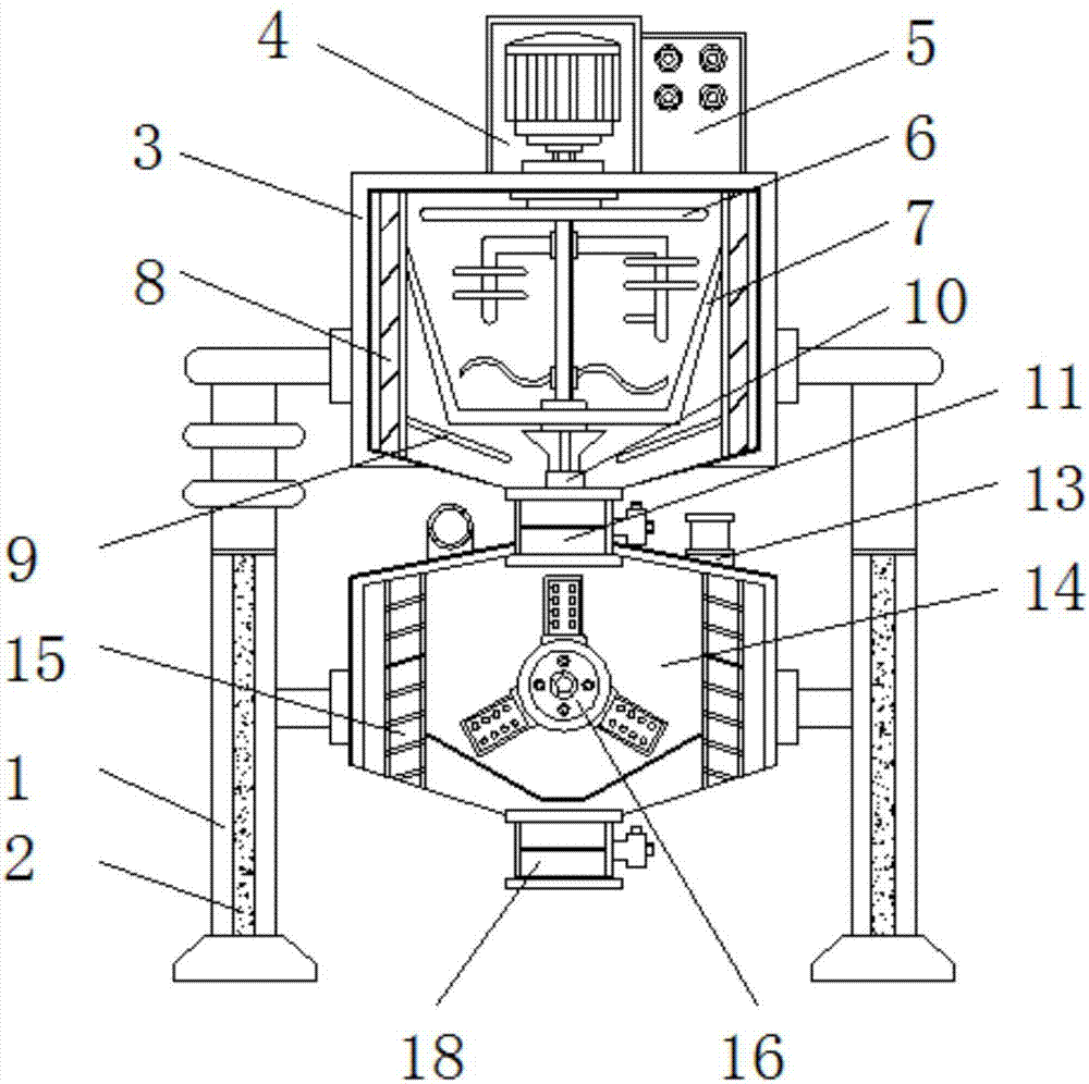 Grinding and filtering integrated device of soybeans