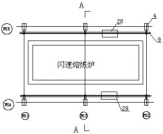 Installation method of flash smelting furnace