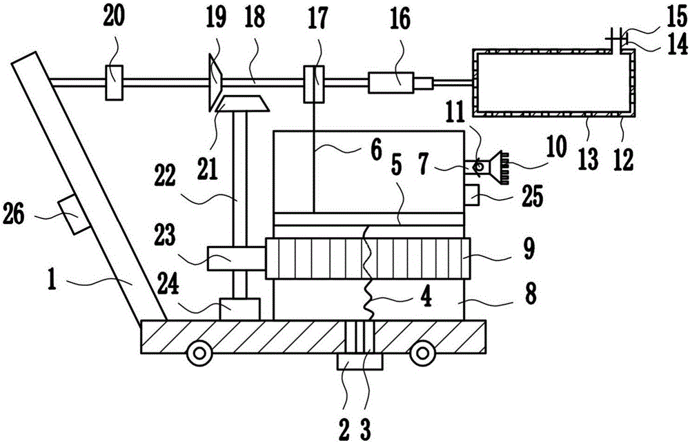 Agricultural pesticide and chemical fertilizer spraying device