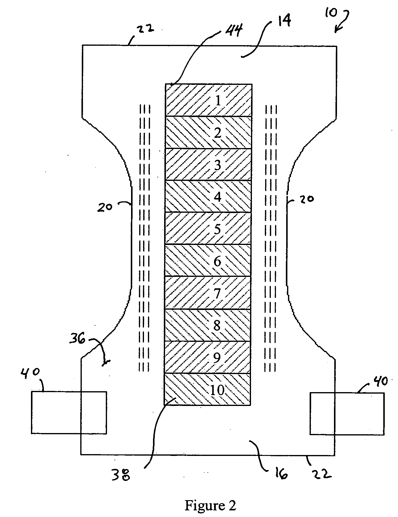 Absorbent article having pulpless absorbent core